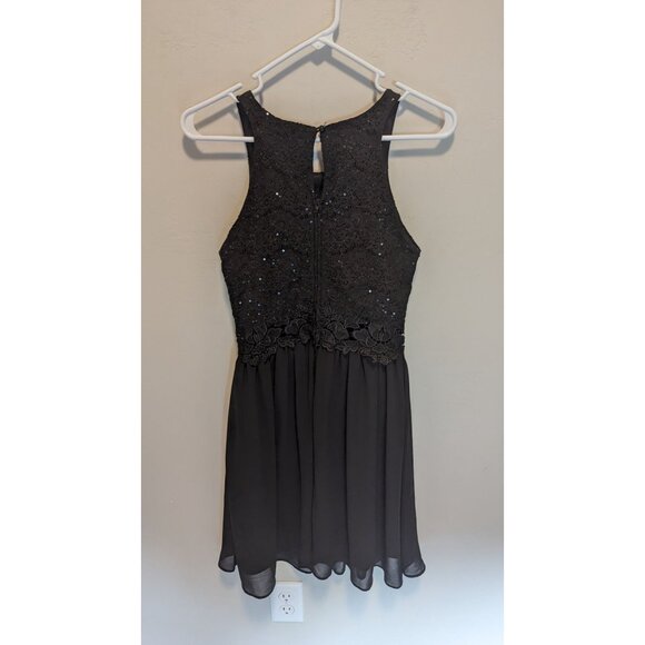 BCX Cocktail Dress Black Sleeveless with sequins size 3 - Picture 2 of 6